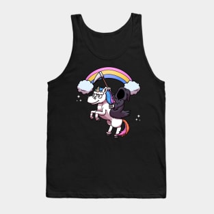 Death Riding Unicorn Rainbow Edition Tank Top